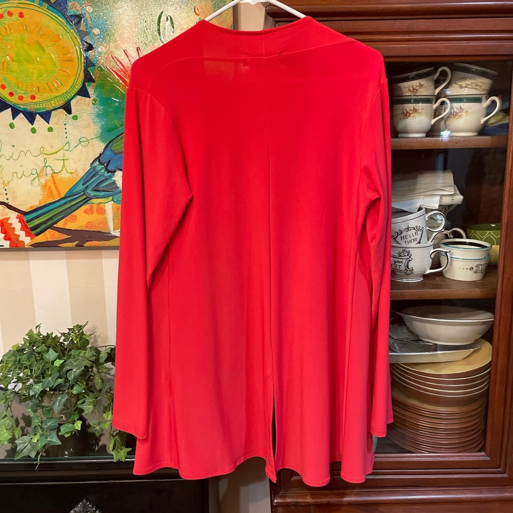 Sympli jacket. Lipstick red. - Picture 2 of 3